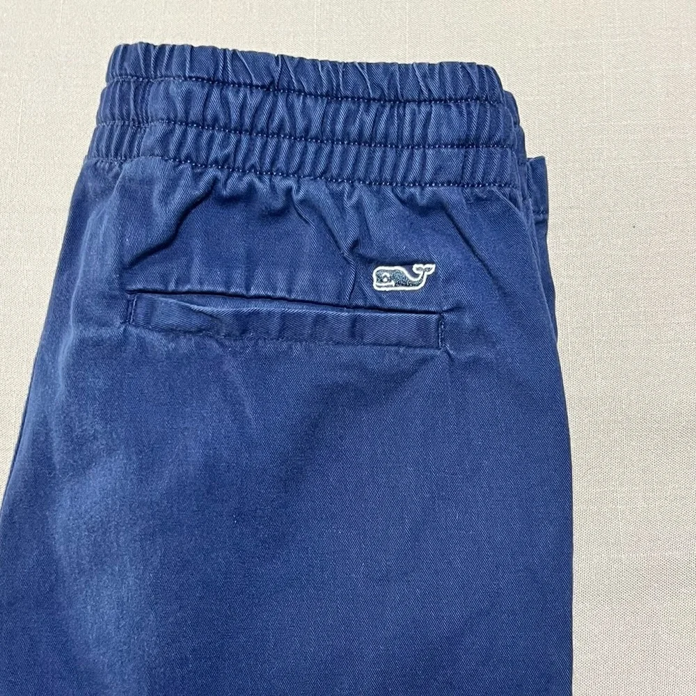 Vineyard Vines Boys Youth 12 Chino Pull On Pants Nautical Navy Cotton